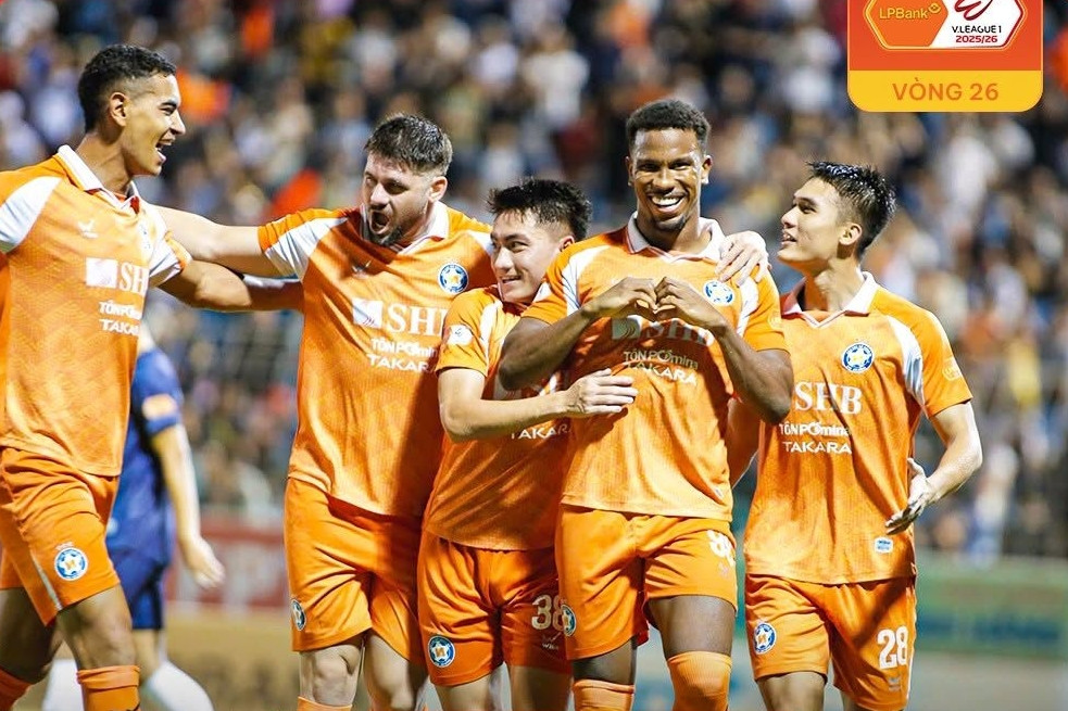 Vòng 26 V-League: Đà Nẵng thoát hiểm, Becamex TPHCM xuống hạng
