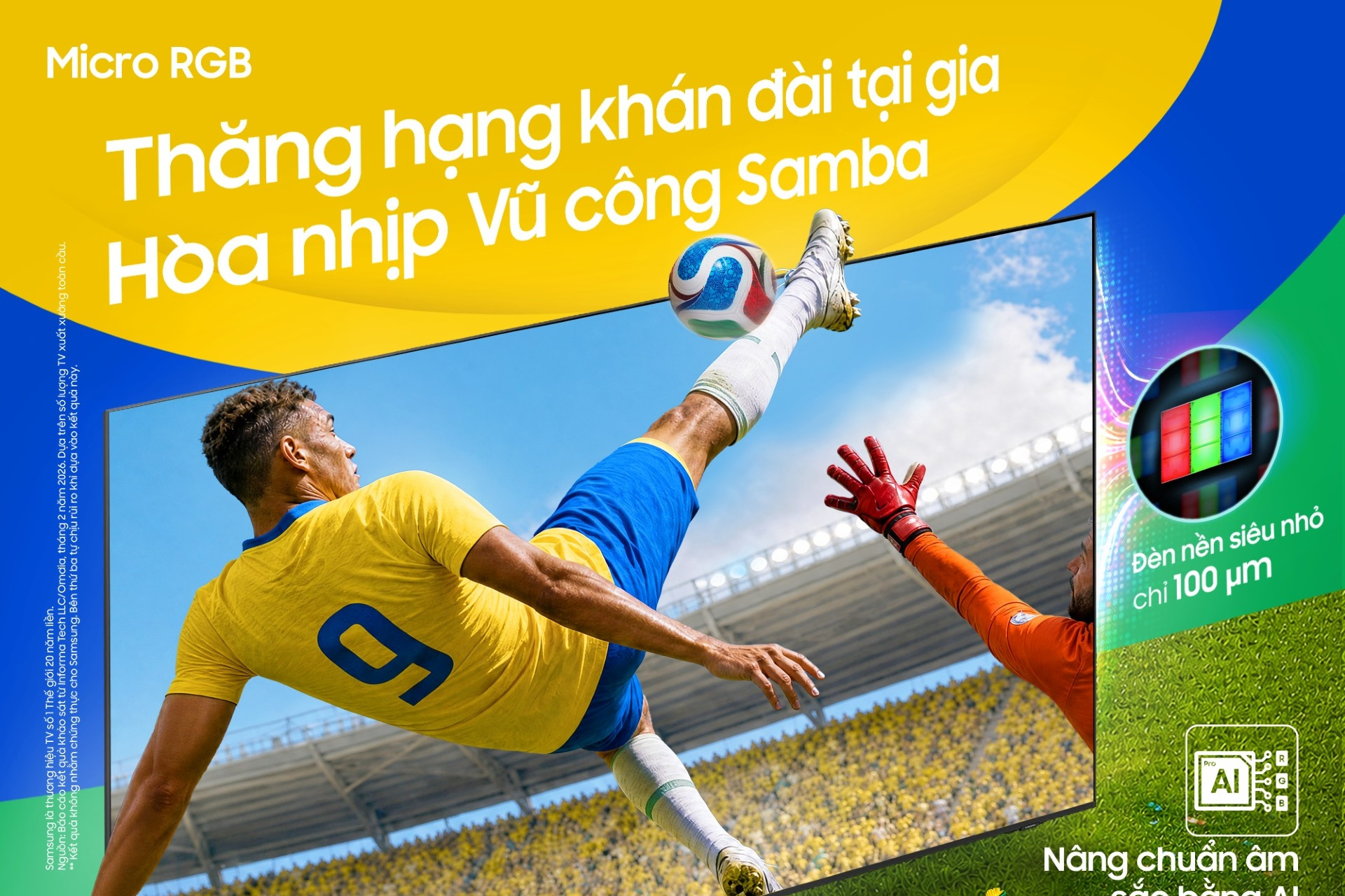 3 công nghệ AI tối ưu trải nghiệm xem World Cup trên Samsung AI TV