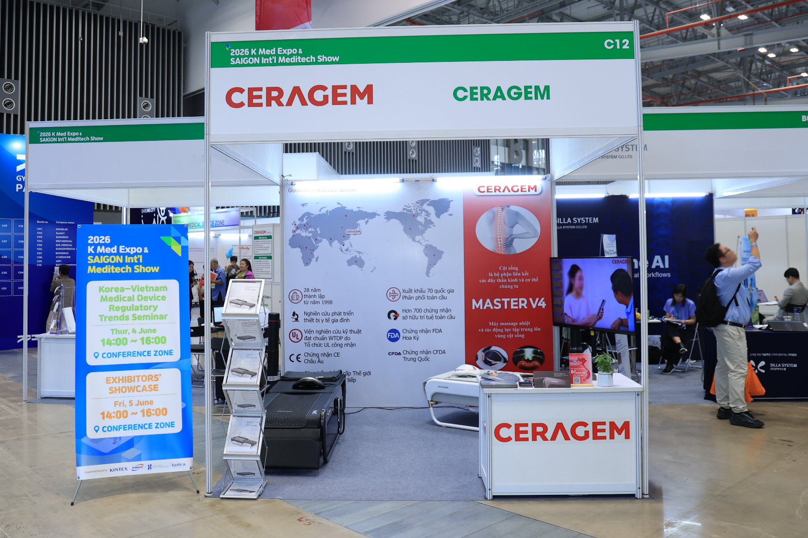 Ceragem mang giải pháp chăm sóc cột sống thông minh đến K-Med Expo 2026