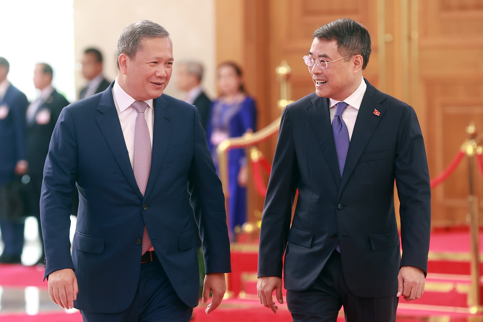 Thủ tướng Lê Minh Hưng chủ trì lễ đón Thủ tướng Campuchia Hun Manet
