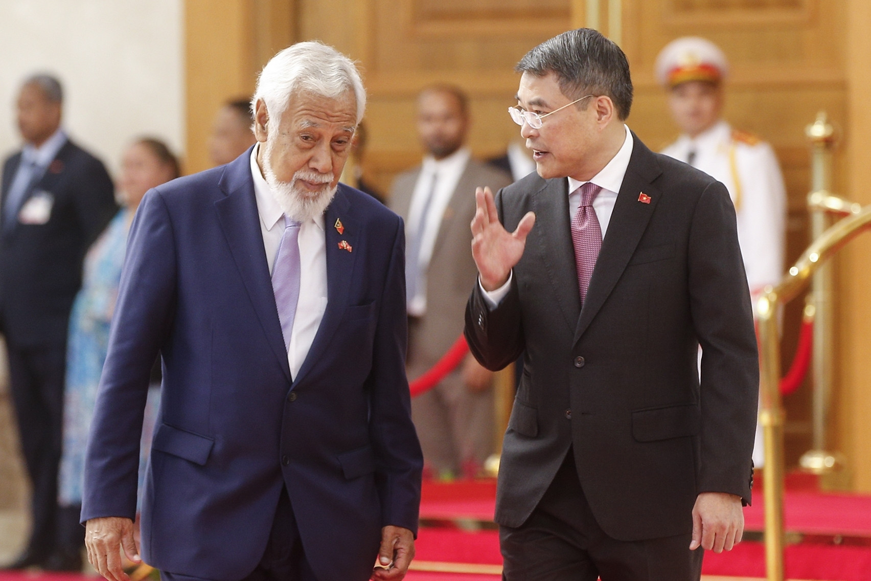 Thủ tướng Lê Minh Hưng chủ trì lễ đón Thủ tướng Timor Leste