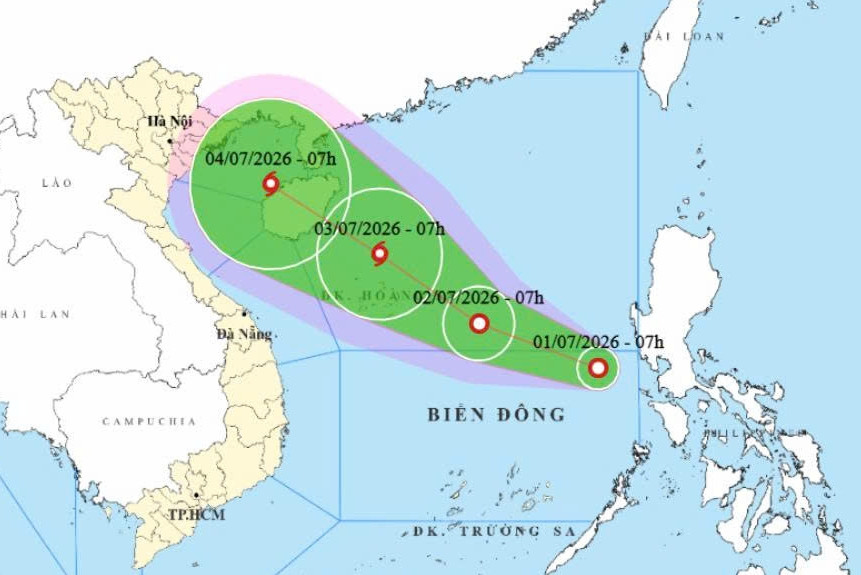 Biển Đông xuất hiện áp thấp nhiệt đới, bão số 1 năm 2026 có thể sắp hình thành