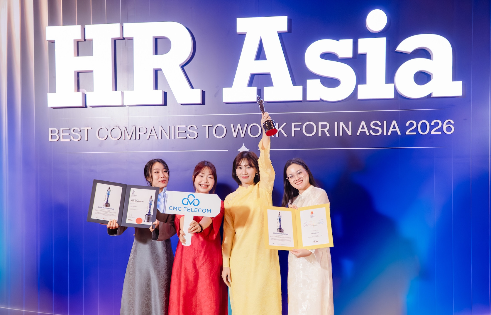 CMC Telecom nhận cú đúp giải thưởng ‘Nơi làm việc tốt nhất châu Á năm 2026’