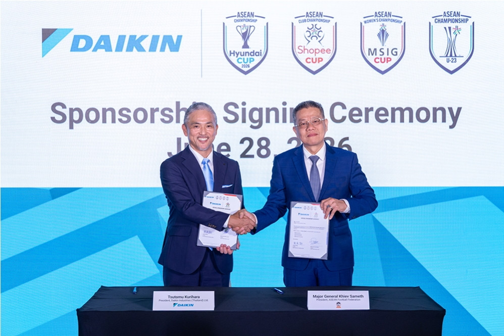 Daikin trở thành đối tác chiến lược của ASEAN United FC