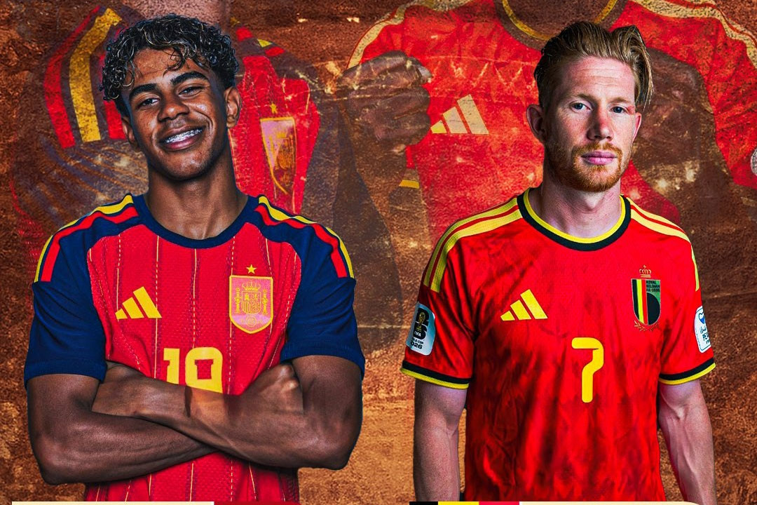 Đội hình Tây Ban Nha vs Bỉ: Yamal đấu De Bruyne