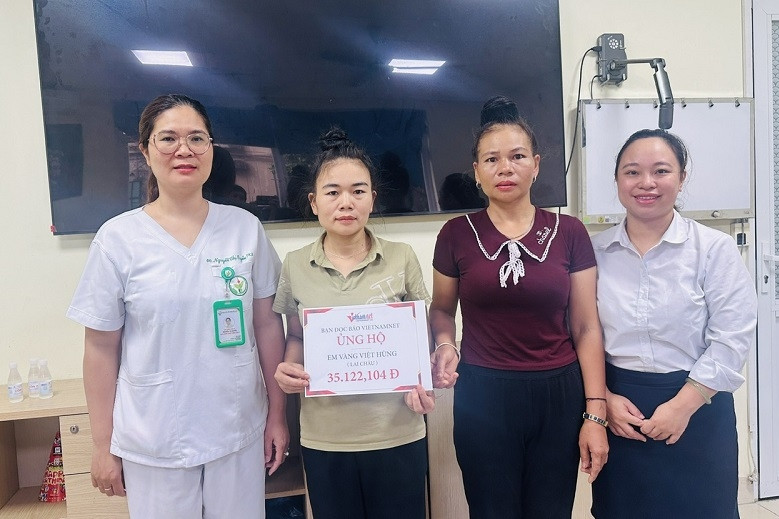 Em Vàng Việt Hùng bị tai nạn giao thông được hỗ trợ hơn 35 triệu đồng