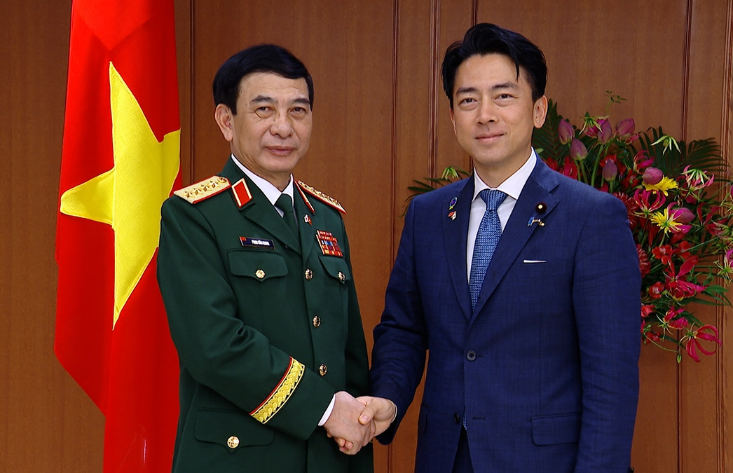 Bộ trưởng Quốc phòng Nhật Bản chủ trì lễ đón Đại tướng Phan Văn Giang