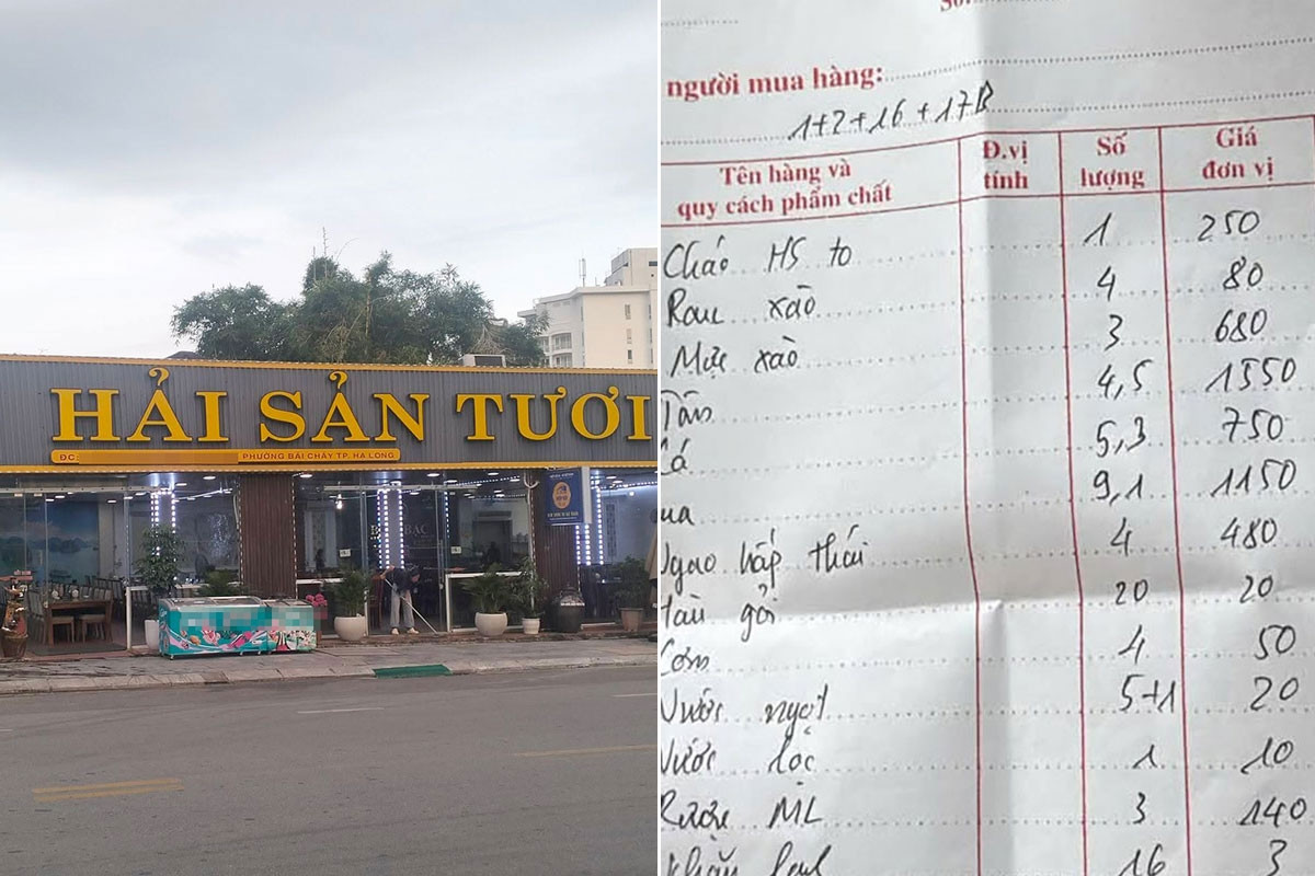 Bữa hải sản hơn 27 triệu đồng ở Quảng Ninh gây xôn xao, kết quả kiểm tra ra sao?