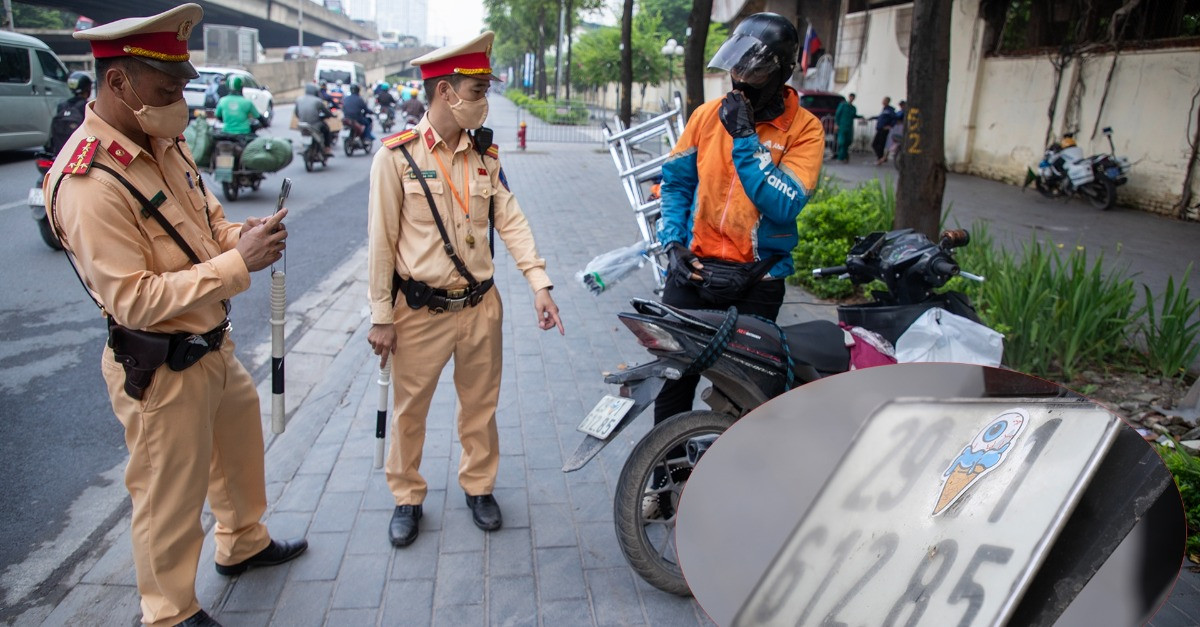 Xịt sơn đỏ biển số xe để &amp;apos;né&amp;apos; phạt nguội, tài xế ở Hà Nội trần tình: &amp;apos;Không rõ ai làm&amp;apos;