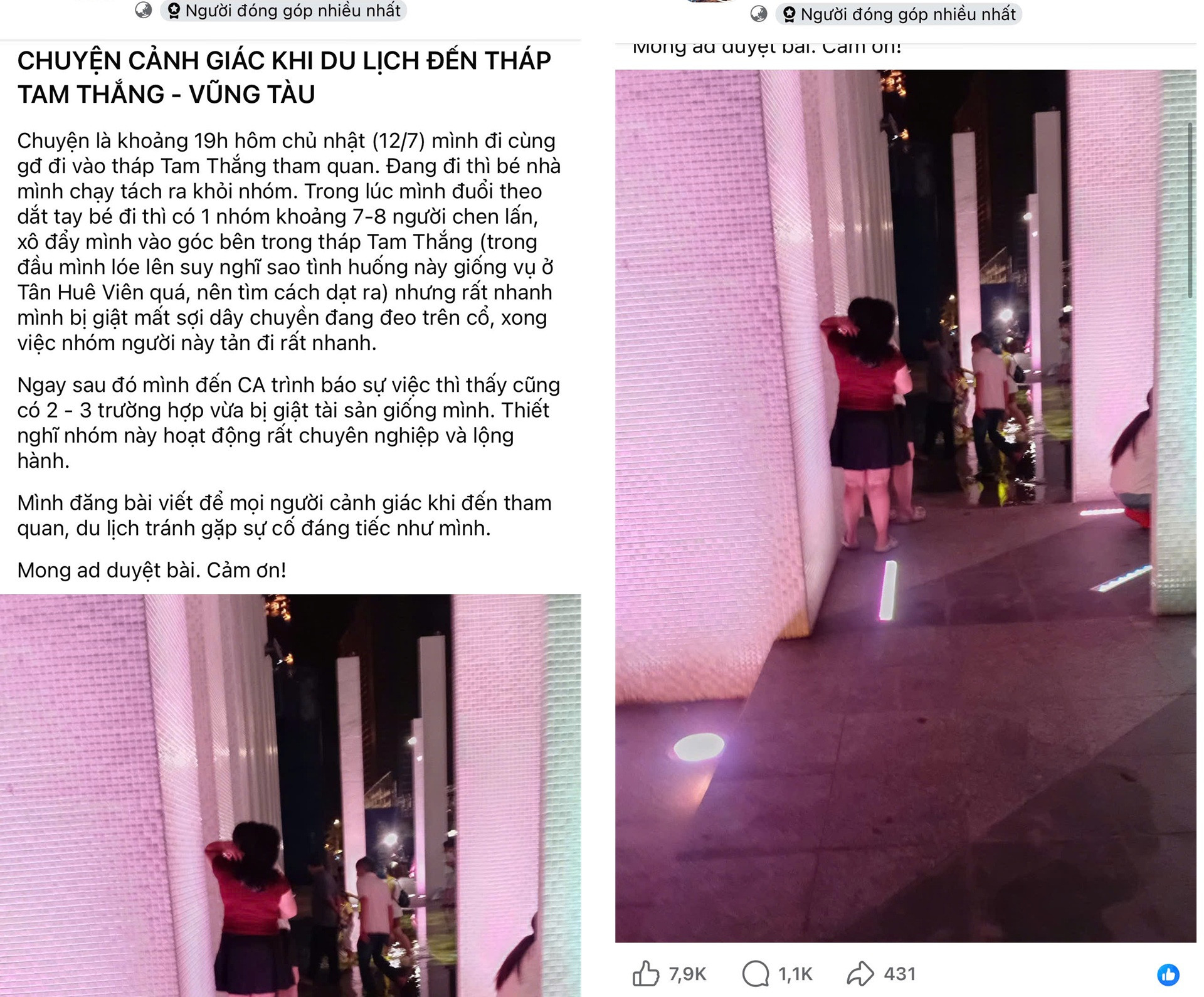 Du khách phản ánh bị nhóm dàn cảnh cướp giật dây chuyền, Vũng Tàu chỉ đạo khẩn.jpg