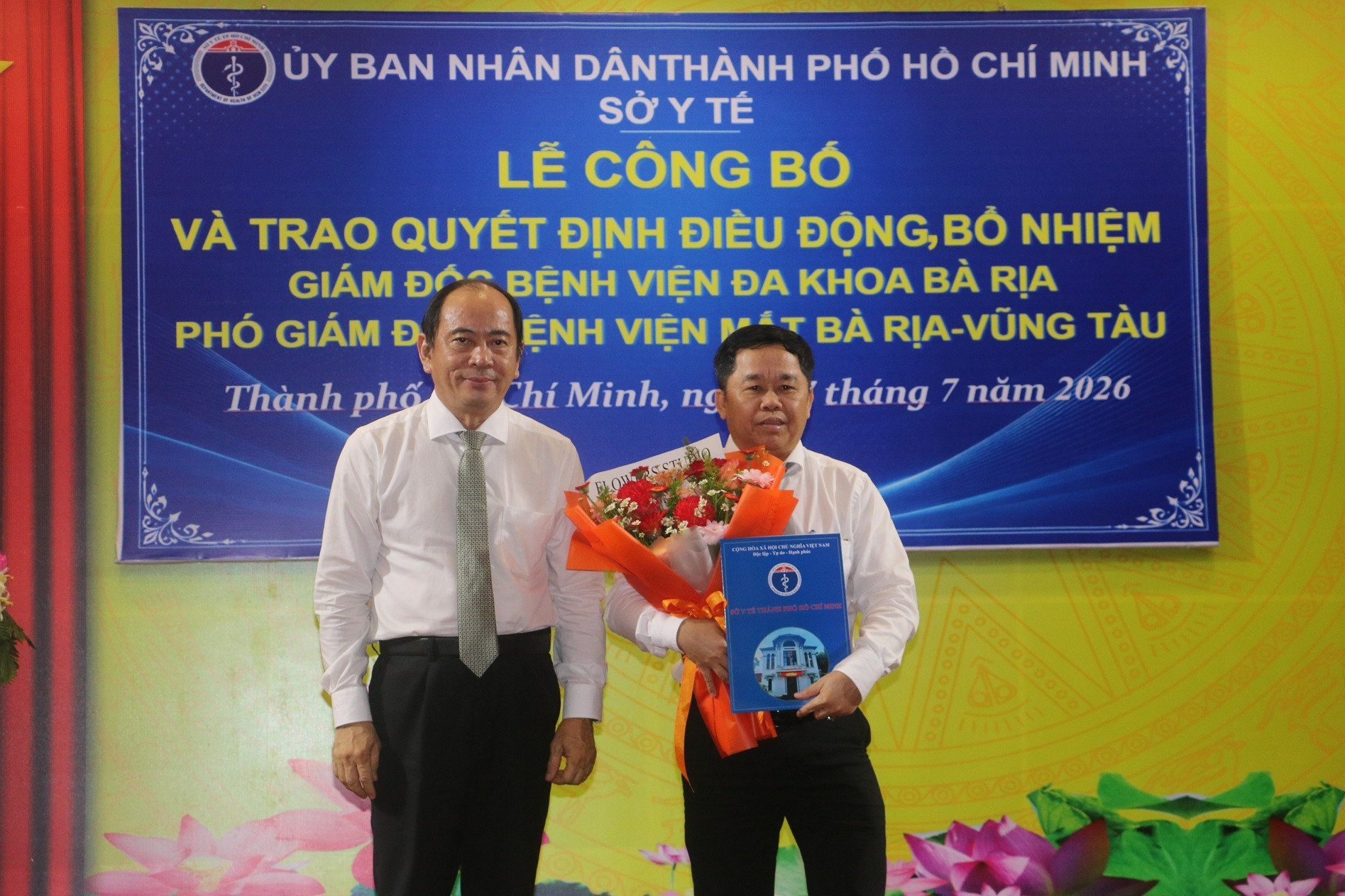 Phó Giám đốc Sở Y tế TPHCM được điều động làm Giám đốc Bệnh viện Đa khoa Bà Rịa