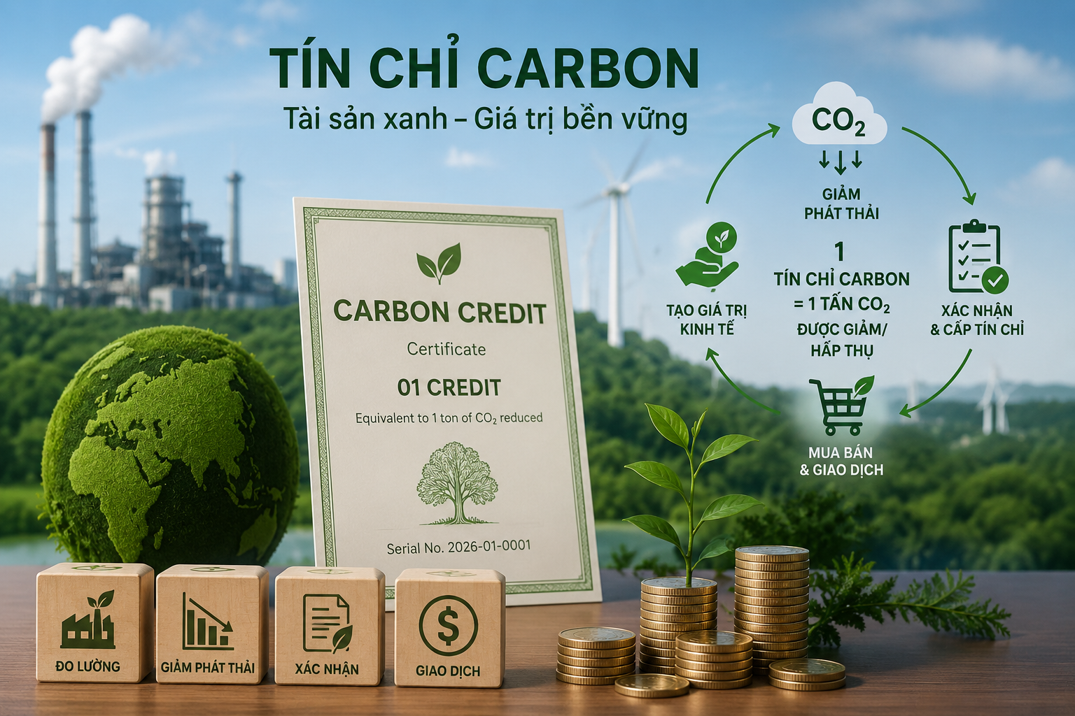 Không giảm phát thải, hơn 2.000 doanh nghiệp sẽ phải bỏ tiền mua tín chỉ carbon