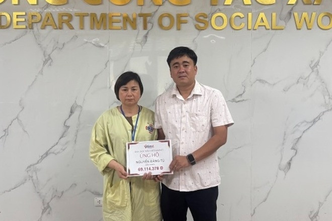 Bạn đọc giúp đỡ em Nguyễn Đăng Tú bị ung thư vòm họng hơn 69 triệu đồng