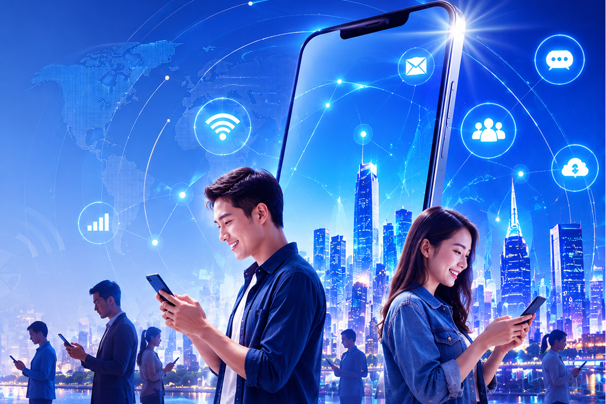 Hơn 80% dân số sử dụng điện thoại thông minh