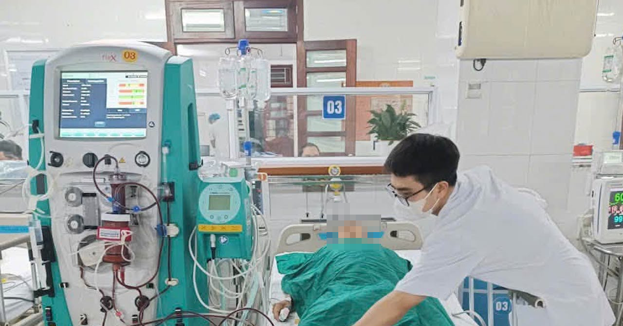 Suy đa tạng phải lọc máu khẩn cấp sau khi ăn mật cá trắm