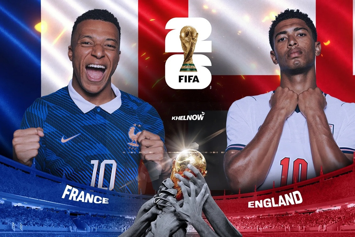 Trực tiếp bóng đá Anh vs Pháp: Mbappe tranh 'Giày vàng' với Messi