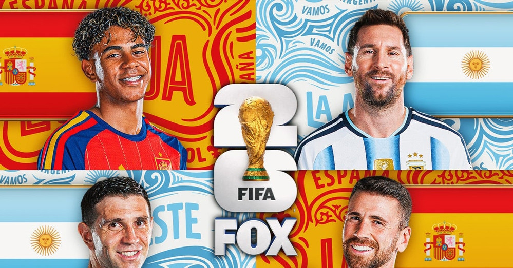 Link xem trực tiếp bóng đá Tây Ban Nha vs Argentina, chung kết World Cup 2026
