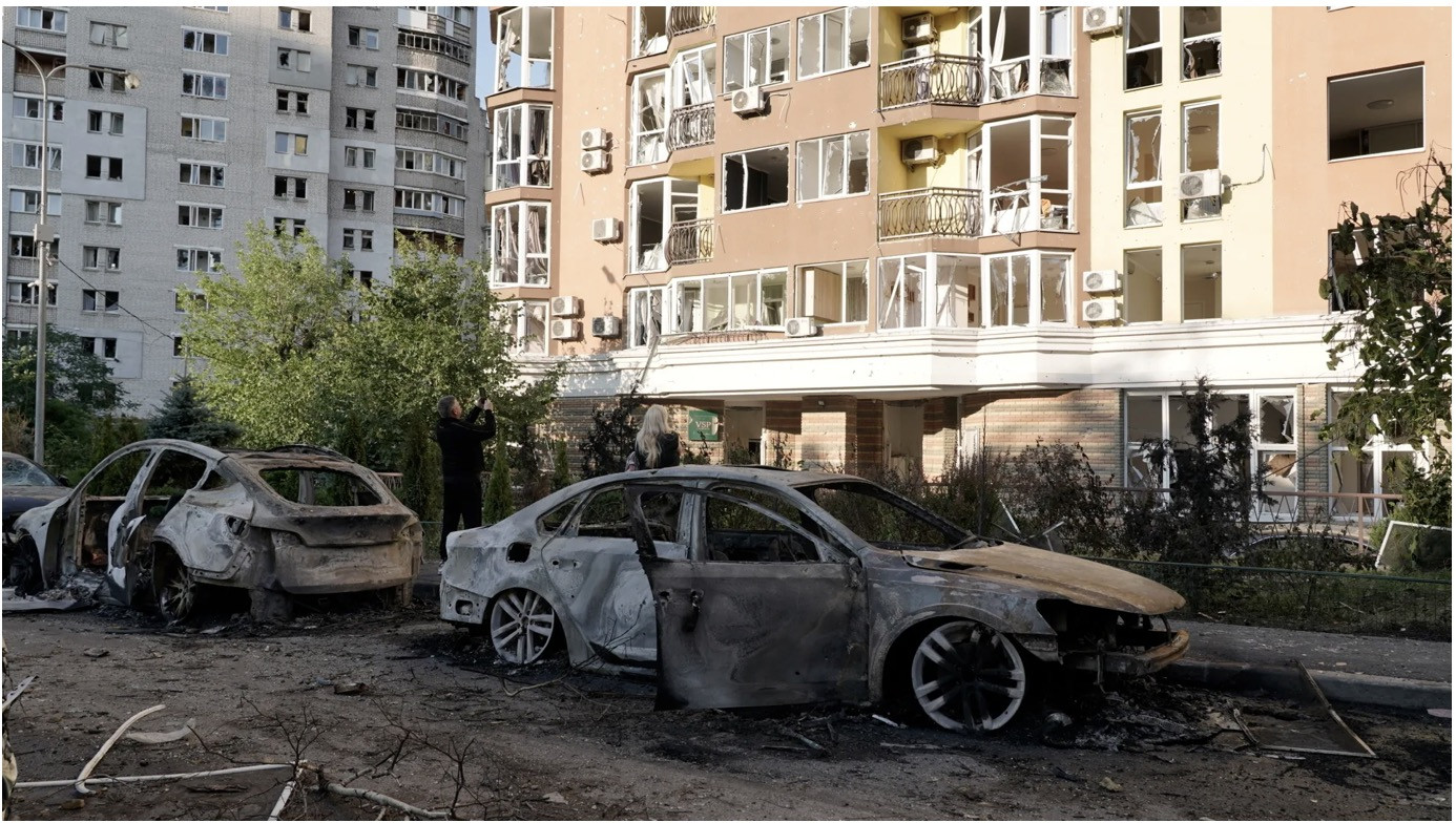 kiev sau khi bị tấn công. Kyiv Independent
