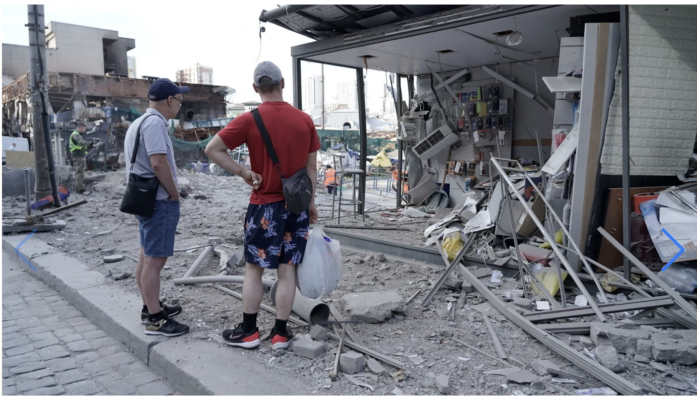 kiev sau khi bị tấn công. Kyiv Independent