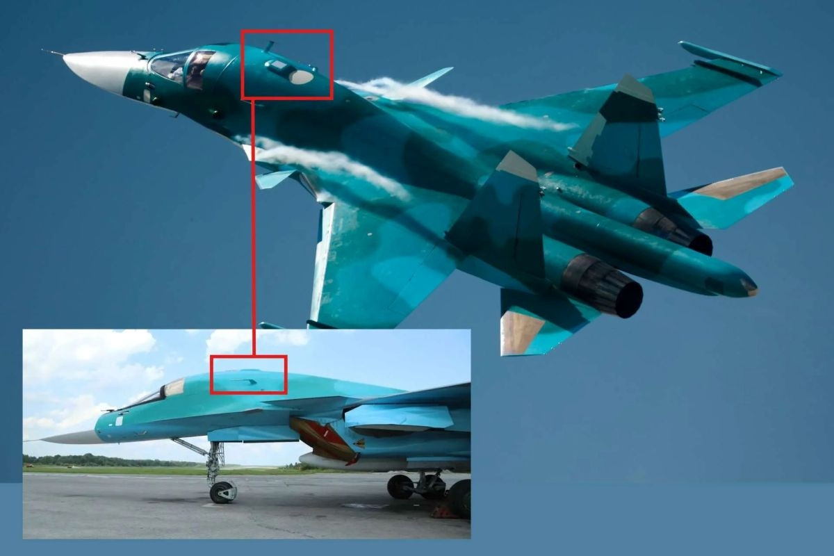 Lộ diện ‘quái thú bầu trời’ Su-34 phiên bản nâng cấp với thiết bị quan trọng lắp sau buồng lái