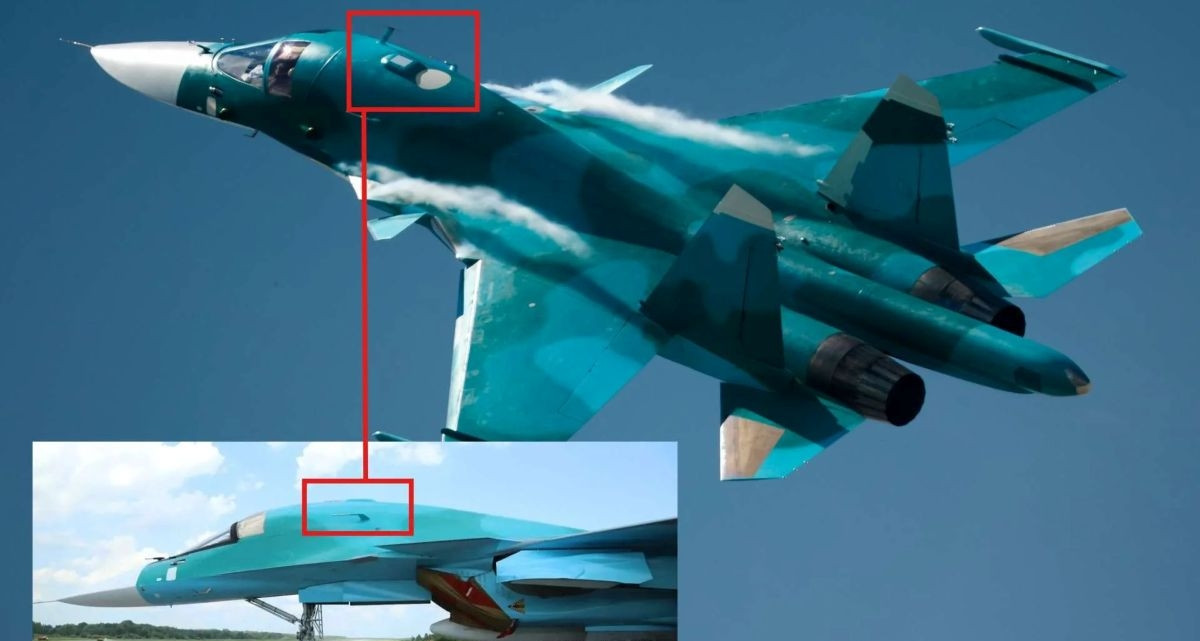 Lộ diện ‘quái thú bầu trời’ Su-34 phiên bản nâng cấp với thiết bị quan trọng lắp sau buồng lái