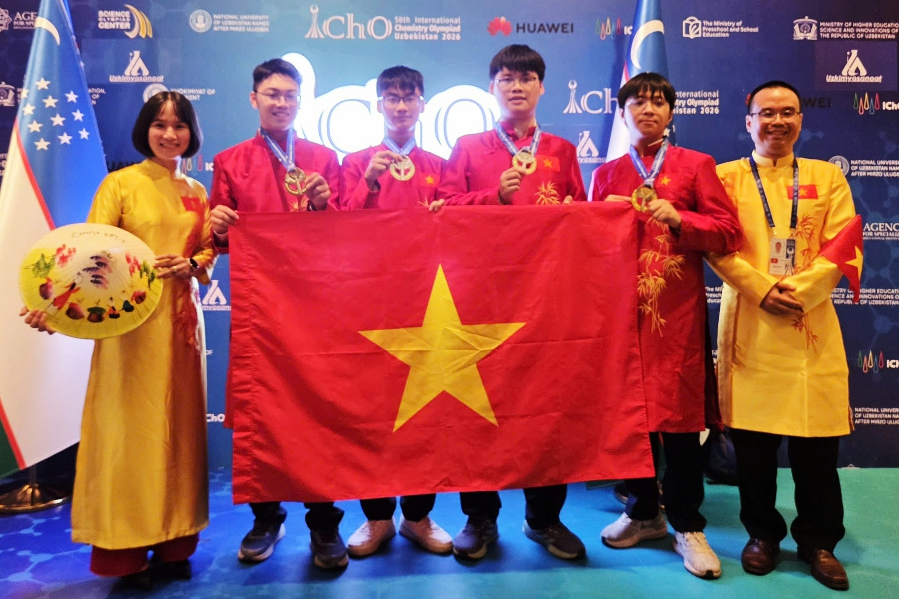 Việt Nam giành 4 Huy chương Vàng Olympic Hóa học quốc tế năm 2026