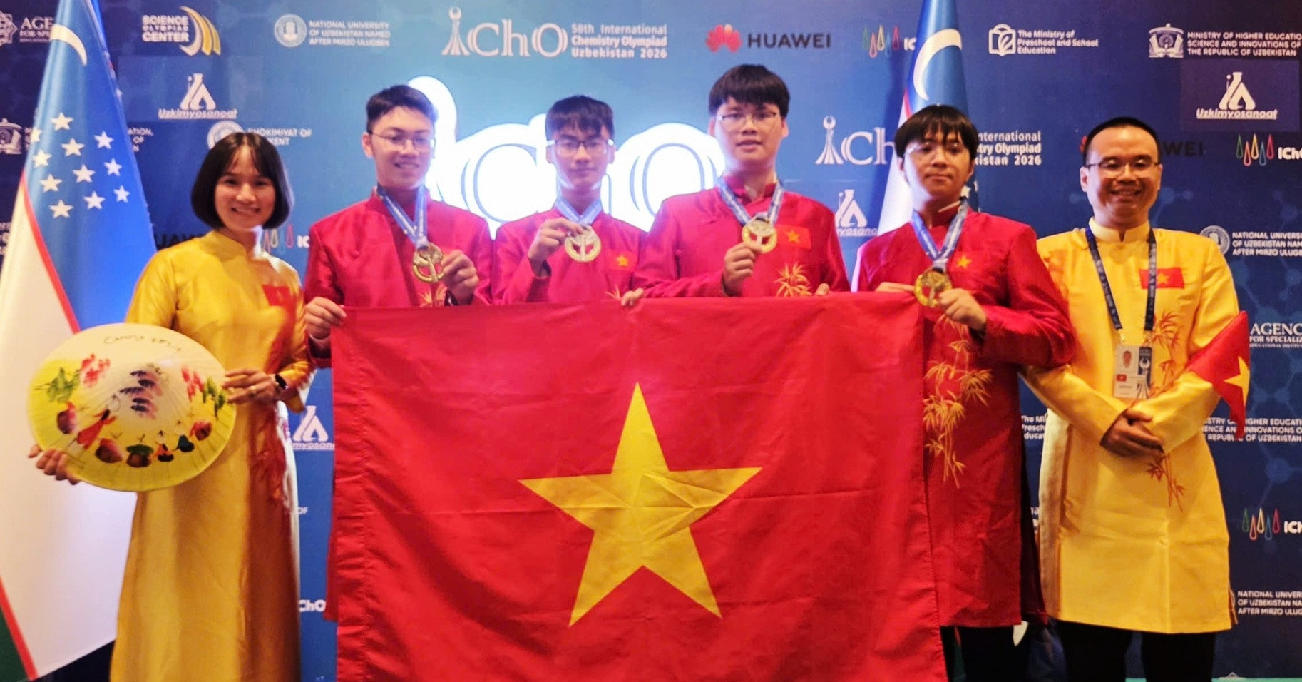 Việt Nam giành 4 Huy chương Vàng Olympic Hóa học quốc tế năm 2026