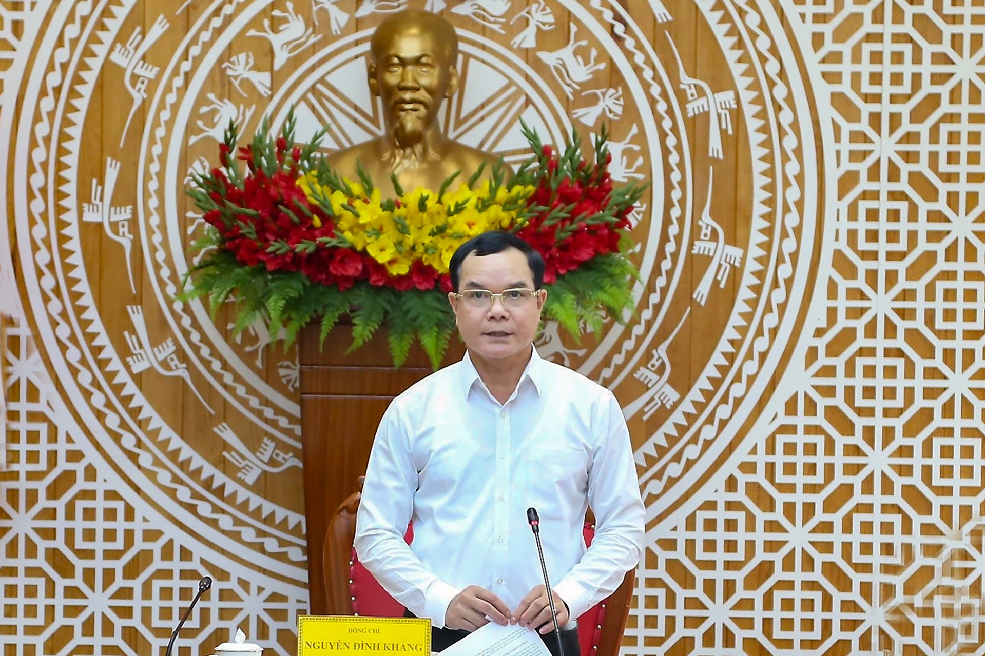 Bộ trưởng Bộ Dân tộc và Tôn giáo Nguyễn Đình Khang làm việc với tỉnh Lâm Đồng