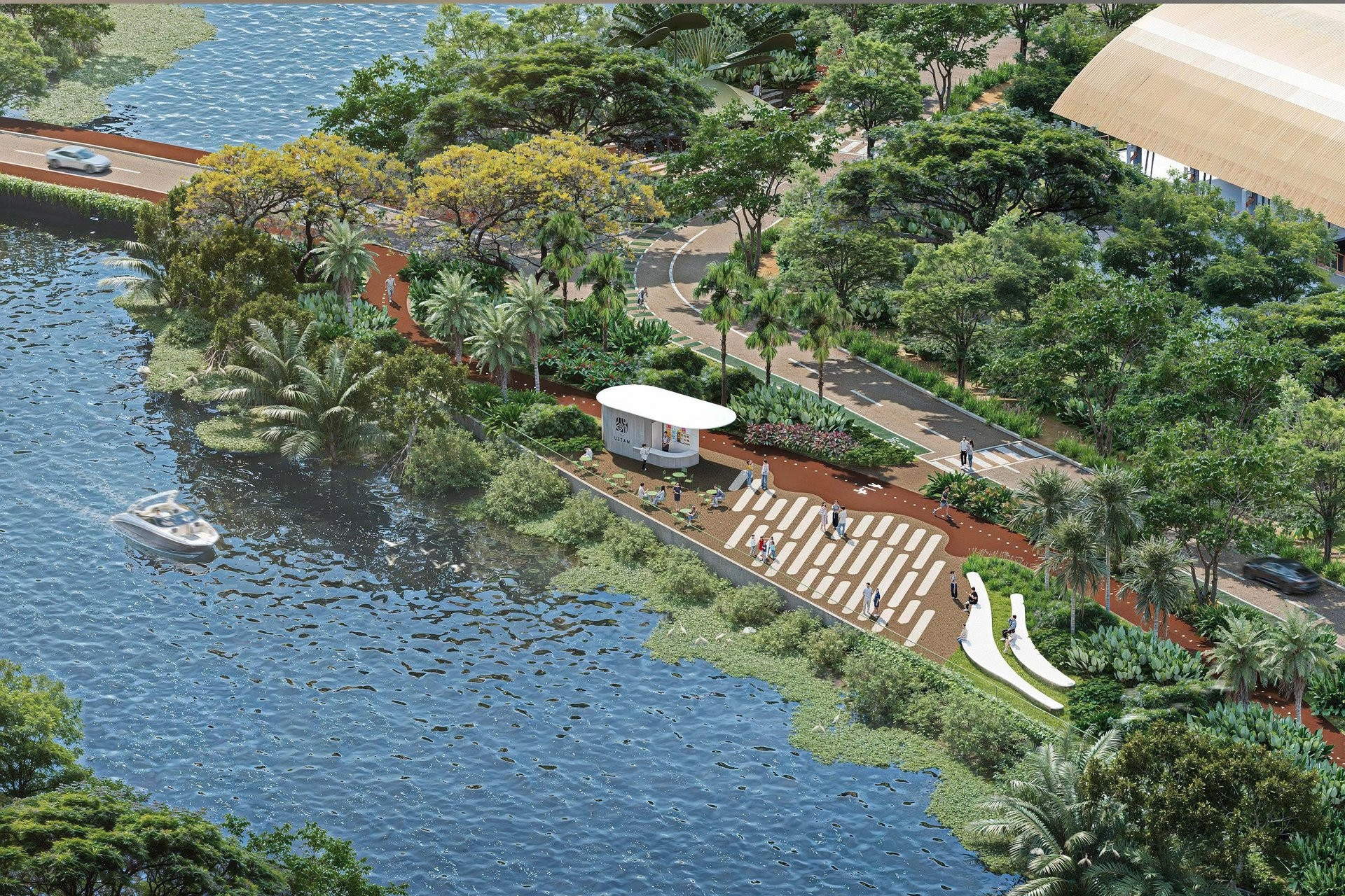 Palm City tiếp tục triển khai hạ tầng, tiện ích trong giai đoạn mới