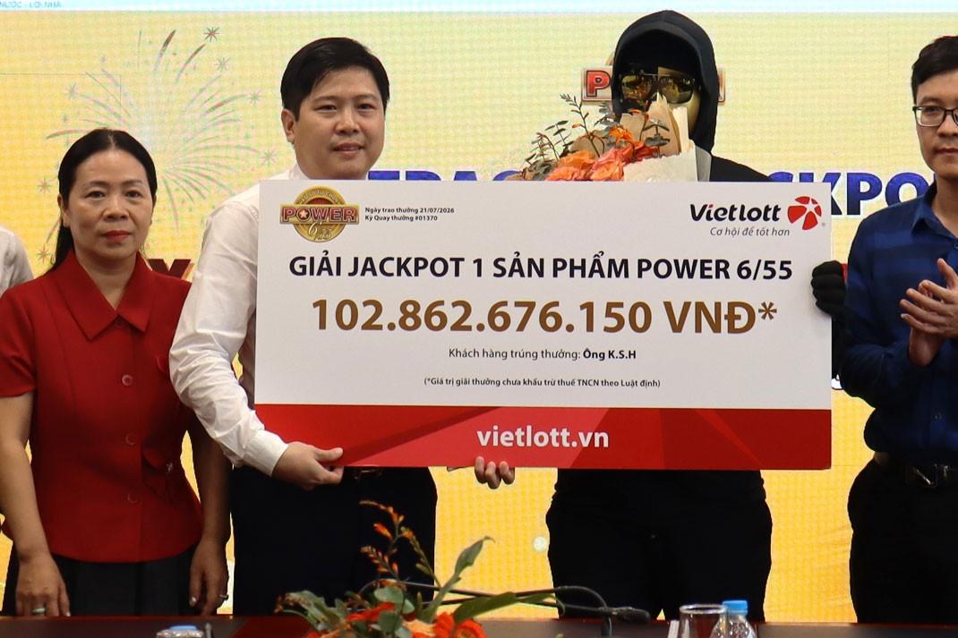 Chuyên gia Hàn Quốc sống tại Bắc Ninh trúng độc đắc Vietlott gần 103 tỷ
