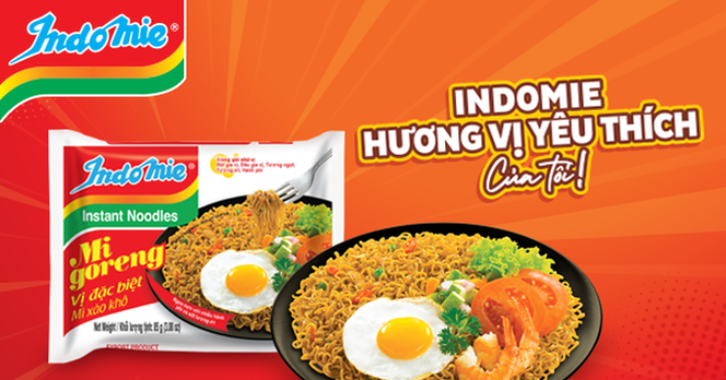 Mì ăn liền Indomie được người tiêu dùng Việt yêu thích