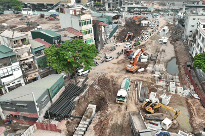 Vành đai 2,5 đoạn Nguyễn Trãi - Đầm Hồng tăng tốc, dự kiến 10/10 thông tuyến