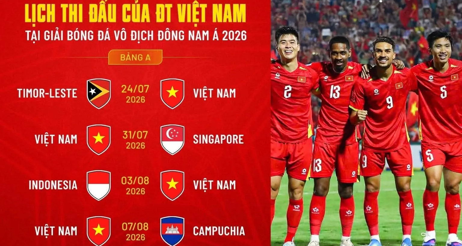 Xem trực tiếp bóng đá ASEAN Cup 2026 ở đâu, kênh nào?