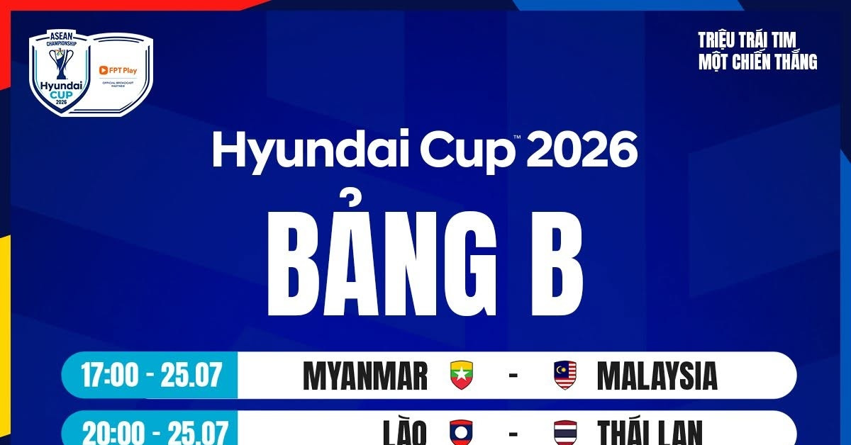 Lịch thi đấu ASEAN Cup 2026 bảng B mới nhất