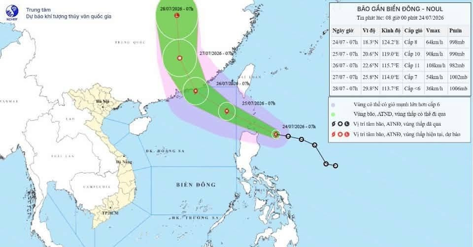 Bão Noul hình thành, sắp vào Biển Đông trở thành bão số 2