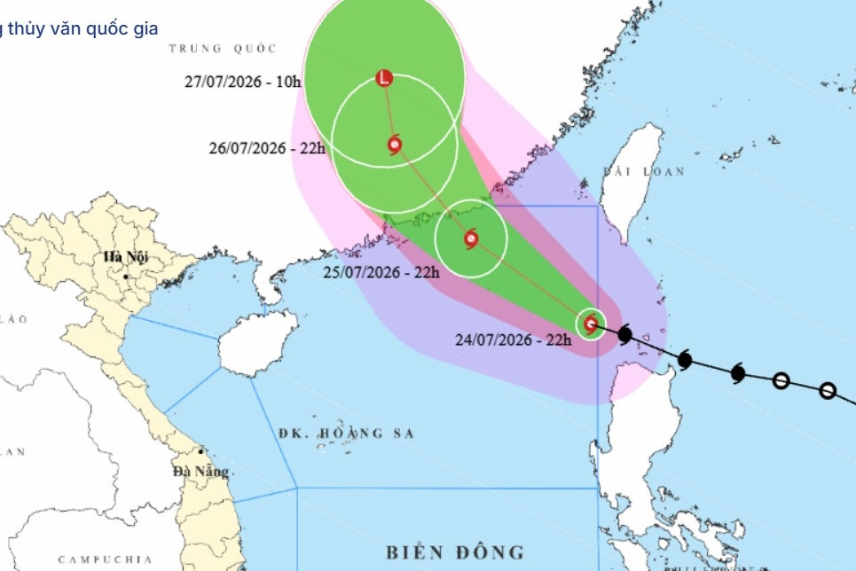 Bão số 2 Noul chính thức hình thành, tăng cấp nhanh trên Biển Đông