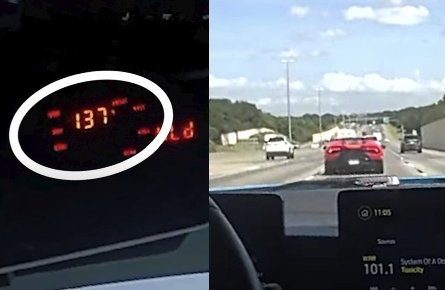 Bị phát hiện chạy 220 km/h, tài xế Lamborghini tẩu thoát bất thành vì tắc đường