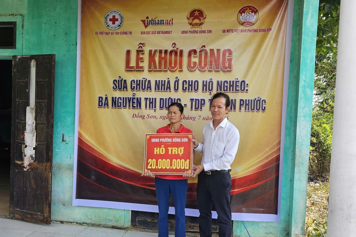 Khởi công sửa nhà cho gia đình bé Hiền từ tấm lòng bạn đọc Báo VietNamNet