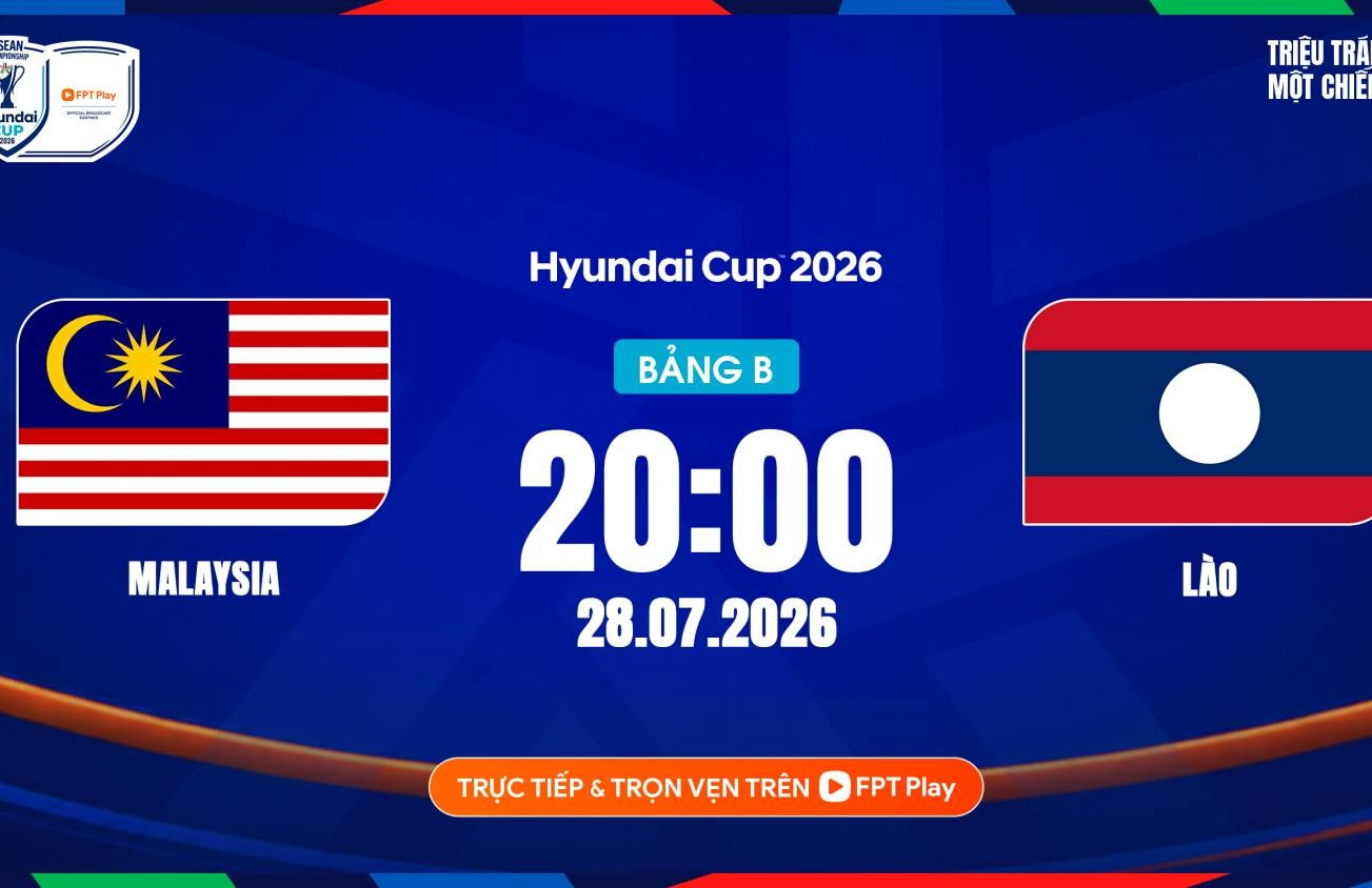 Link xem trực tiếp bóng đá Malaysia vs Lào, 20h hôm nay 28/7