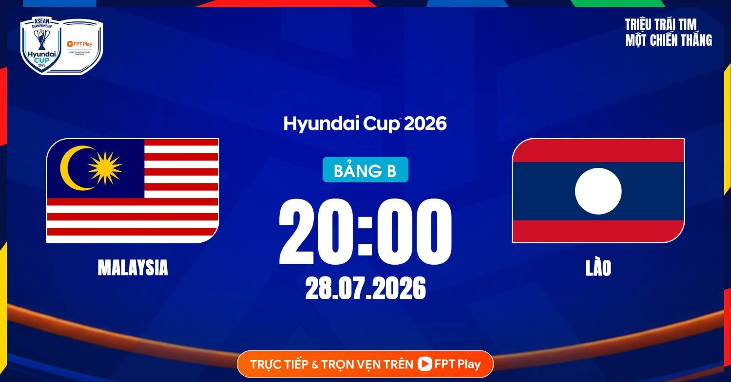 Link xem trực tiếp ASEAN Cup 2026 hôm nay 28/7