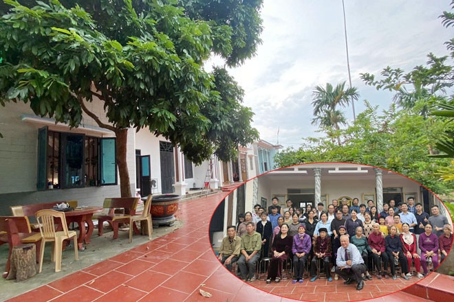 3 anh em họ ở Hưng Yên xây nhà chung sân, chung cổng trên mảnh đất 1.400m2