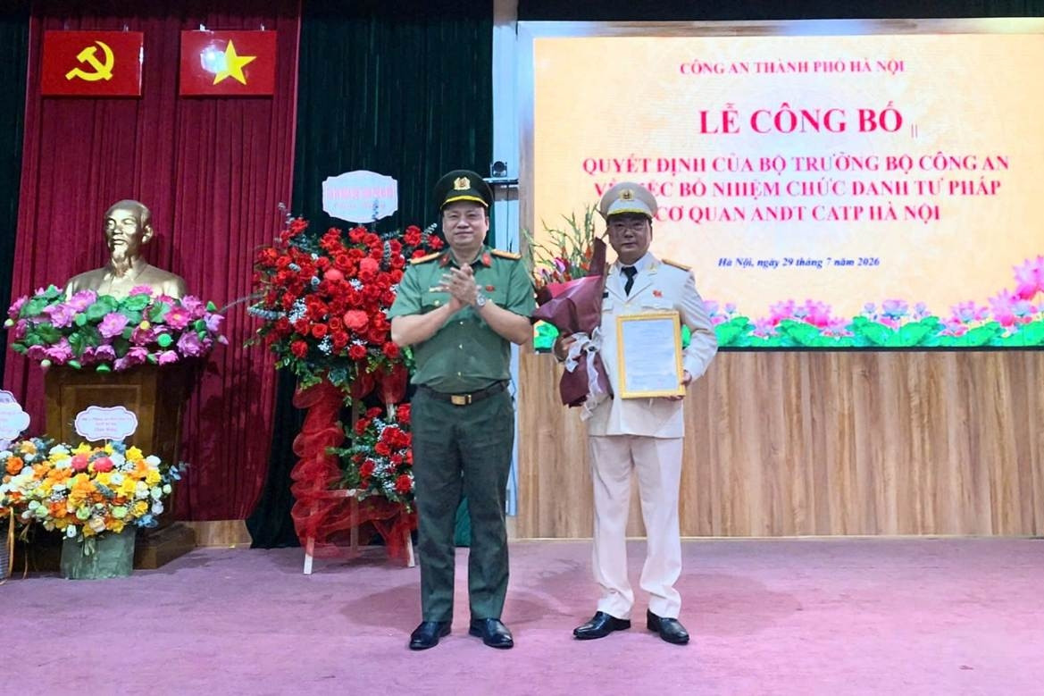 Công an Hà Nội có tân Phó Thủ trưởng Cơ quan An ninh điều tra
