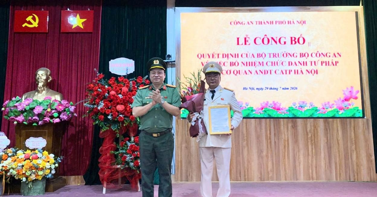 Công an Hà Nội có tân Phó Thủ trưởng Cơ quan An ninh điều tra