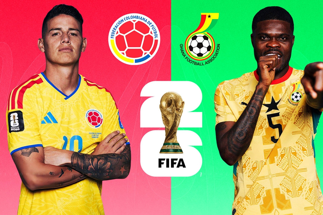 Trực tiếp bóng đá Colombia vs Ghana: Vòng 1/16 World Cup 2026