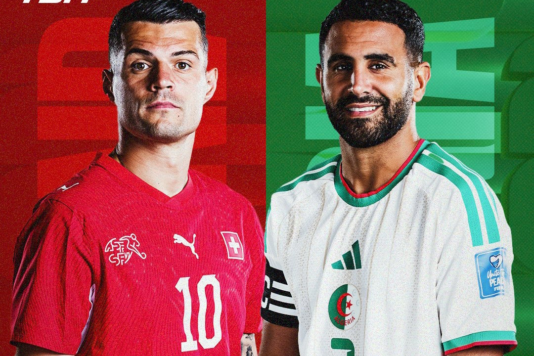 Link xem trực tiếp bóng đá Thụy Sĩ vs Algeria, 10h ngày 3/7