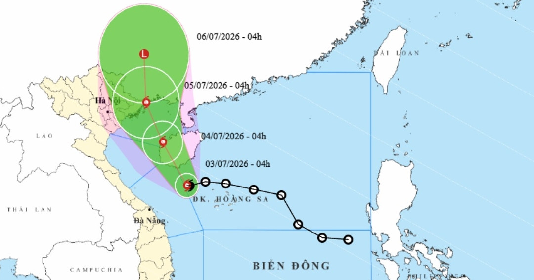 Bão số 1 chính thức hình thành, hướng vào ven biển Quảng Ninh - Hải Phòng