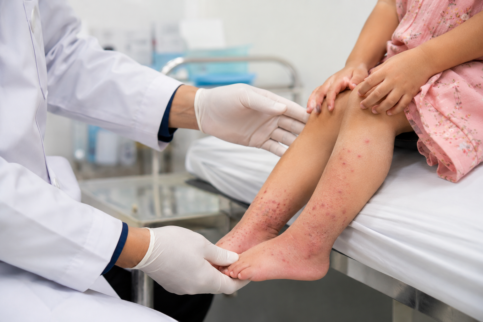 Bé gái 5 tháng tuổi nhập viện vì bong vảy toàn thân, bác sĩ phát hiện bệnh hiếm
