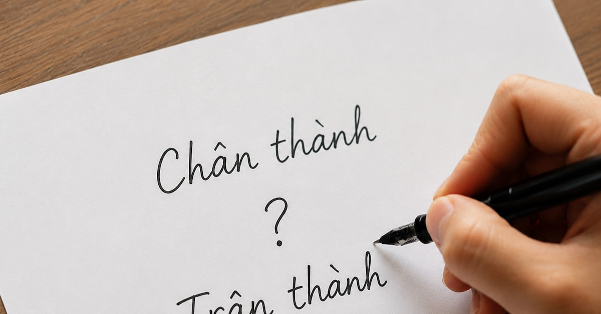 Chân thành hay trân thành? Đâu mới là từ đúng chính tả