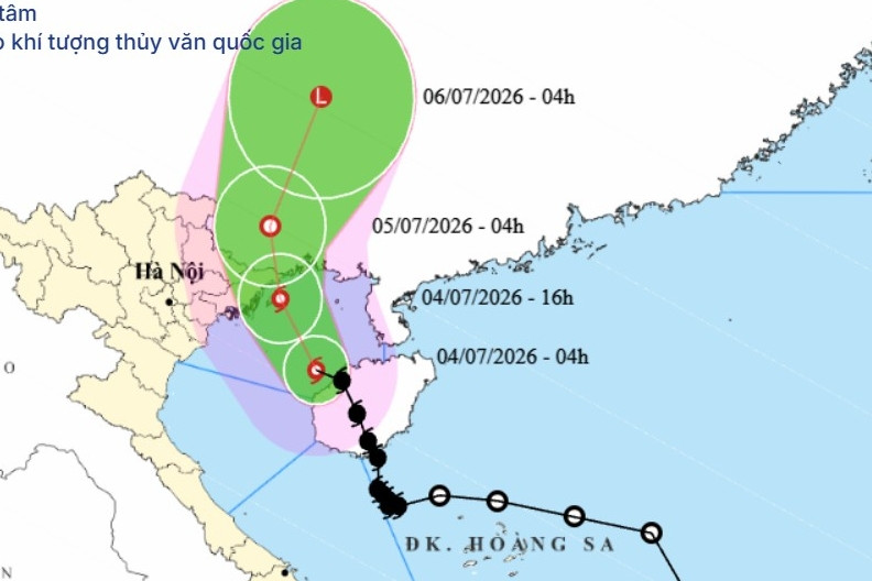 Bão số 1 Maysak cách Móng Cái 210km, Đông Bắc Bộ và Thanh Hóa mưa rất lớn