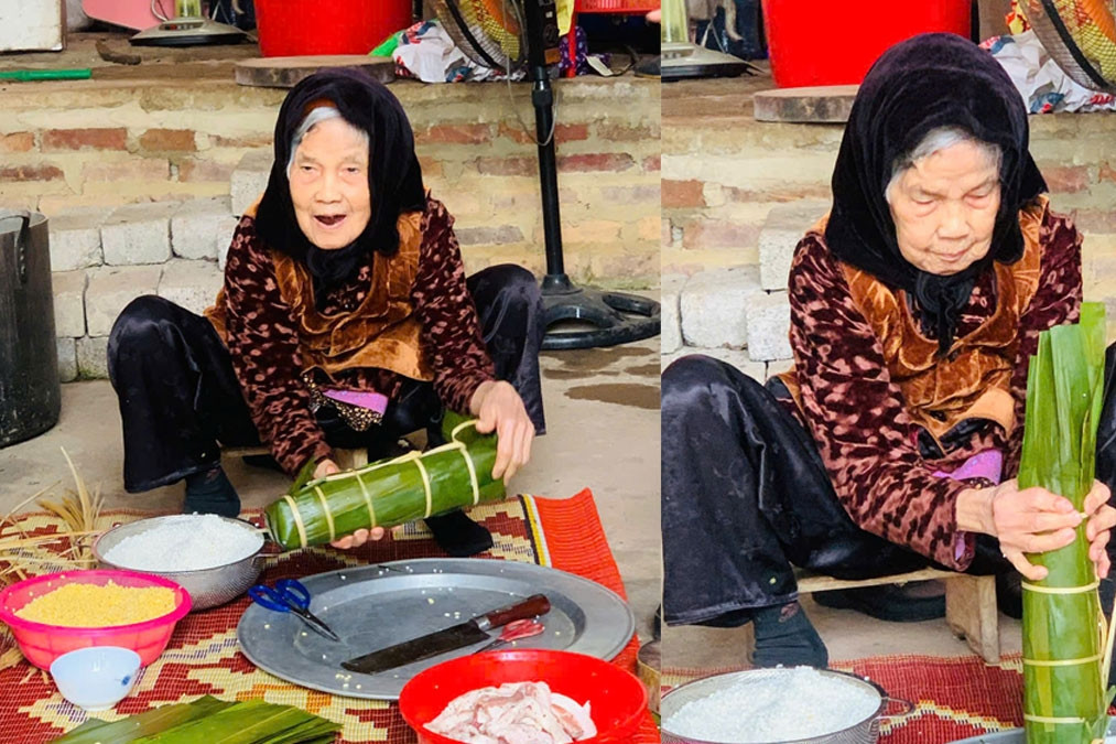 Cụ bà ở Thái Nguyên có 10 con, tuổi 95 vẫn trồng rau, nấu cơm bếp củi